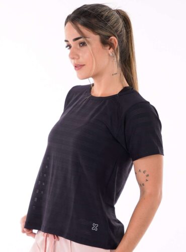 122508. Remera Lines Negra