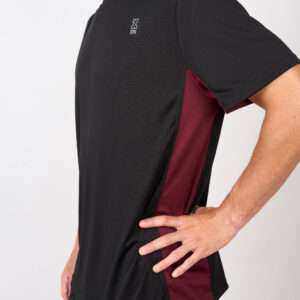 121756. Remera Double Negra con Bordo