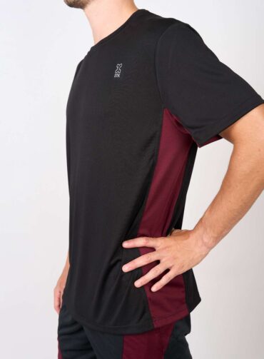 121756. Remera Double Negra con Bordo