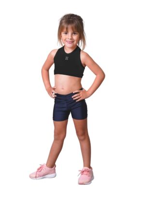 222201. Top Liso Niña Negro