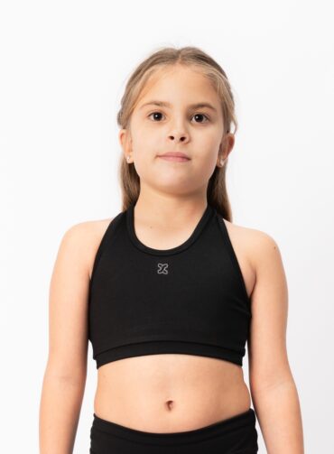 222201. Top Liso Niña Negro