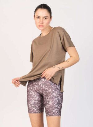 429114. Biker Estampada Naples Brown