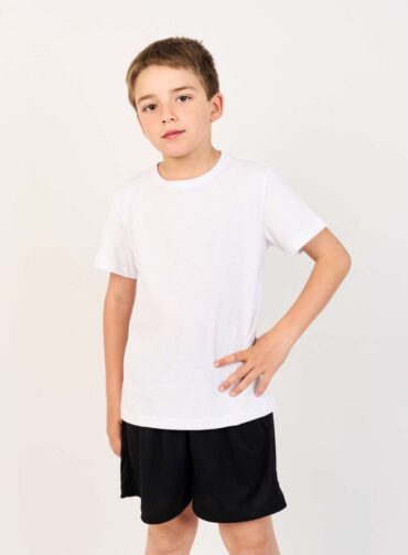 121201. Remera m/c Basic Unisex Blanca