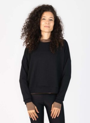 323133. Buzo Tweed Negro