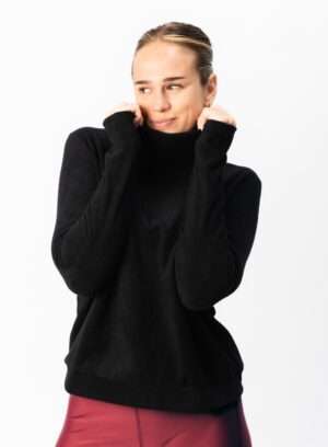 323257. Buzo Micro Malva Negro