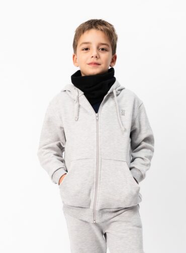 323101. Campera de Frisa Gris Melange