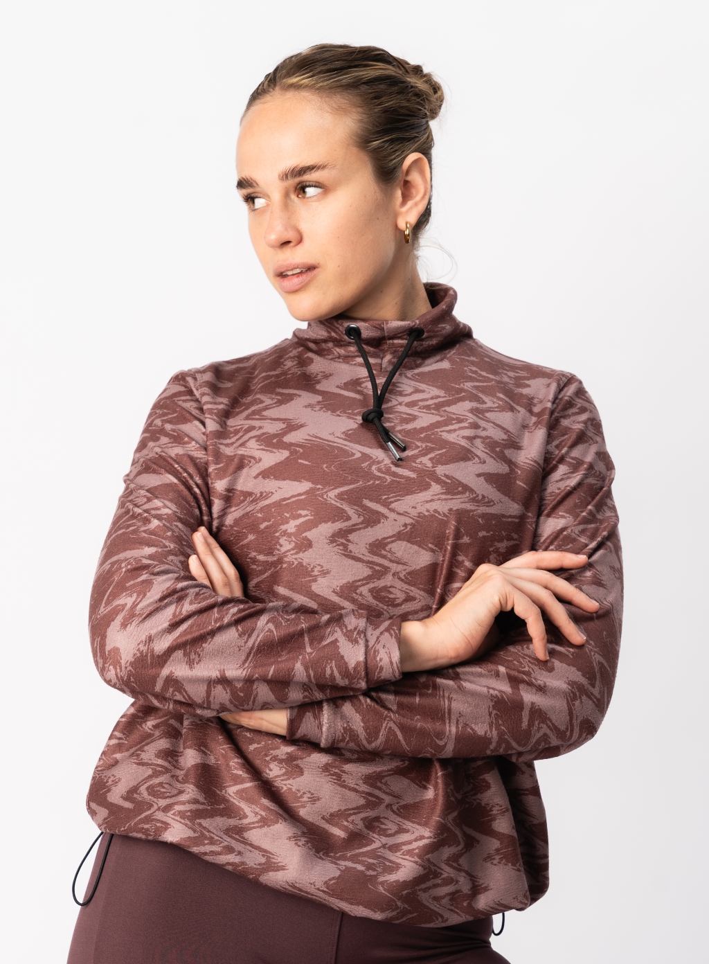 323247. Buzo Polar Estampado Opal Visón