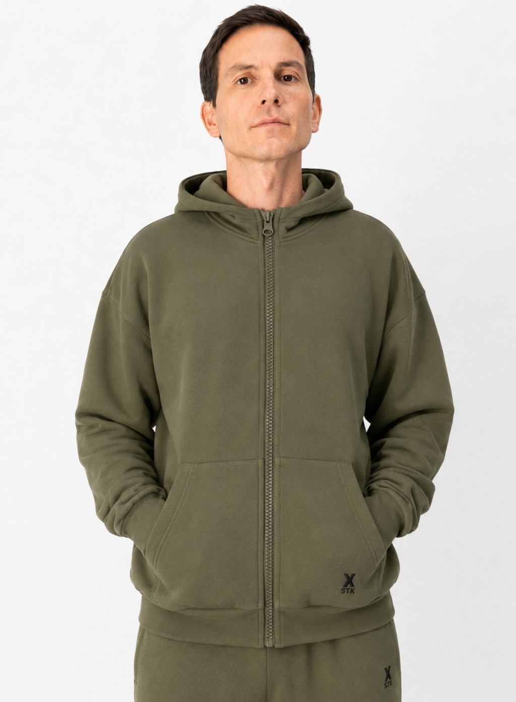 324228. Campera de Frisa Glascow Verde Scout