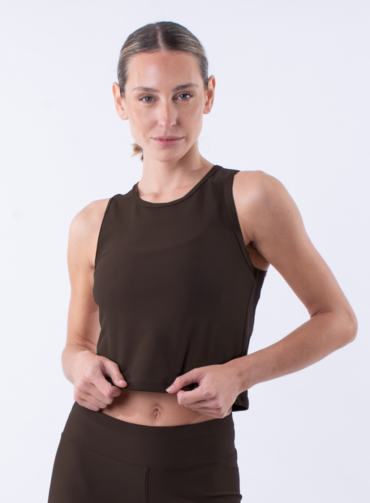 222167. Musculosa Power Chic Coffee
