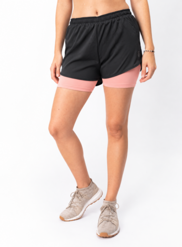 426904. Short Micro Gris topo con Calza Salmón